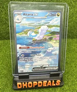 Pokemon TCG Altaria ex 253/182 SV04 Paradox Rift SIR Full Art Holo 260HP EN - Image 1