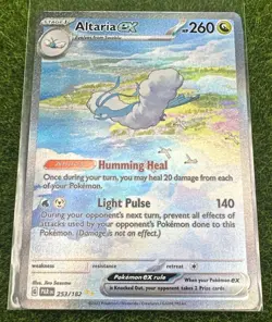 Pokemon TCG Altaria ex 253/182 SV04 Paradox Rift SIR Full Art Holo 260HP EN - Image 2