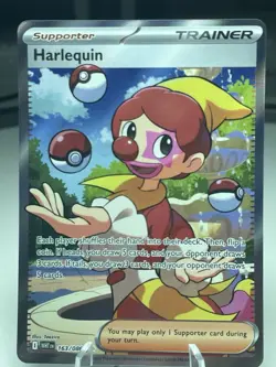 Harlequin #163/086 White Flare English Ultra Rare Pokemon Card - Image 1