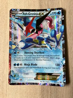 Ash-Greninja EX XY133 Holo Blackstar PROMO JUMBO CARD LP - Image 1