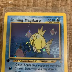 Shining Magikarp Pokemon Card Holo Rare 66/64 Neo Revelation 1st Edition LP - Image 1