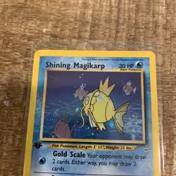 Shining Magikarp Pokemon Card Holo Rare 66/64 Neo Revelation 1st Edition LP - Image 2