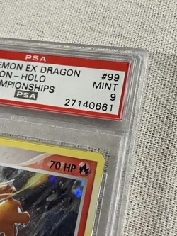 PSA 9 MINT Charmeleon 99/97 EX Dragon Holo Secret Rare 2003 STATE Pokemon Card - Image 5