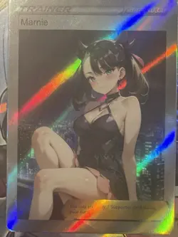 Pokemon Marnie Anime Waifu Custom DIY Trainer Art Sexy Pokemon card - Image 2