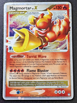 Magmortar LV.X 123/123 D&P Mysterious Treasures Pokemon Card Holo Foil Rare HP - Image 1