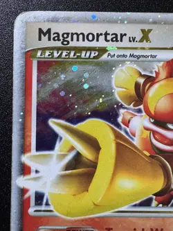 Magmortar LV.X 123/123 D&P Mysterious Treasures Pokemon Card Holo Foil Rare HP - Image 3