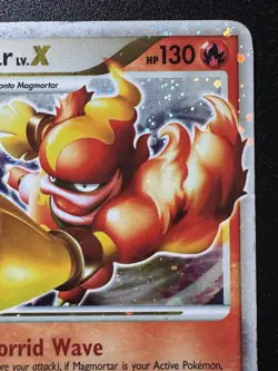 Magmortar LV.X 123/123 D&P Mysterious Treasures Pokemon Card Holo Foil Rare HP - Image 4