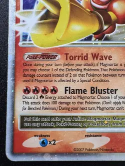 Magmortar LV.X 123/123 D&P Mysterious Treasures Pokemon Card Holo Foil Rare HP - Image 5