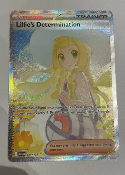 Lillie’s Determination 184/132 SIR - Mega Evolution Pokemon Card - Image 1