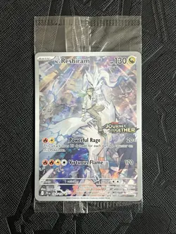 Pokemon TCG *SEALED* N’s Reshiram 167/159 Journey Together Stamped Promo Card - Image 3