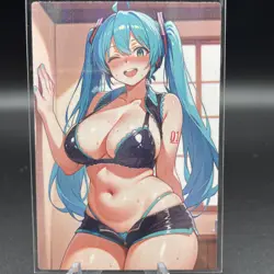 Hatsune Miku Anime Waifu Card Doujin ACG Goddess Holo - Image 1