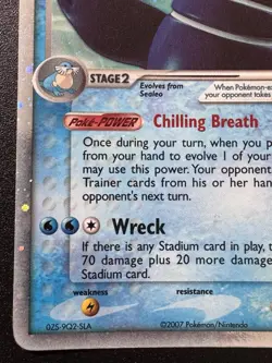 Walrein ex 99/108 EX Power Keepers Pokemon Card Holo Foil Rare HP - Image 5