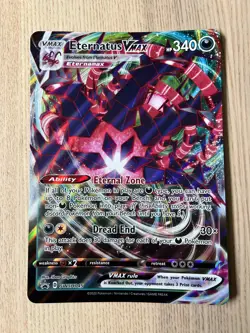 JUMBO Eternatus VMAX Oversized Card SWSH045 Black Star Promo Pokemon NM - Image 1