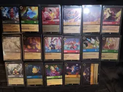 2025 RAVENSBURGER DISNEY LORCANA FABLED 155 CARD LOT/HOLOS & SUPER RARES SLEEVED - Image 2