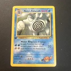 Pokemon Card - Misty's Poliwrath Gym Heroes 31/132 1st Edition - Image 1