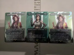MtG Final Fantasy Surge Foil Bundle. Tifa Lockhart & Aerith Gainsborough X2 NM - Image 1