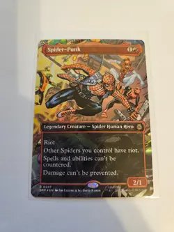 Spider-Punk Borderless FOIL 0207 MTG SPM Nm/M *ON HAND* - Image 1