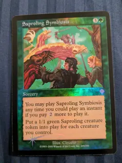 Saproling Symbiosis Foil Invasion LP - MTG - Magic the Gathering - Image 1