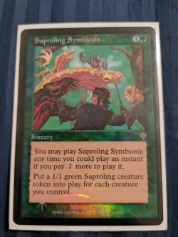 Saproling Symbiosis Foil Invasion LP - MTG - Magic the Gathering - Image 3