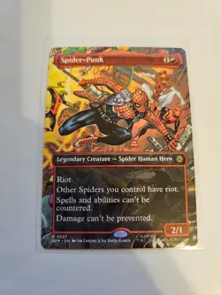 Spider-Punk Borderless 0207 MTG SPM Nm/M *ON HAND* - Image 1