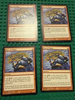 4 MTG 4x Magic The Gathering Rite of Flame Coldsnap Regular X4 Wear - Image 1