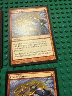 4 MTG 4x Magic The Gathering Rite of Flame Coldsnap Regular X4 Wear - Image 3