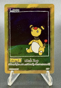PokeDoodly v2 - Lampy 34/95 Holo - Ampharos Parody Fan Art Card - Image 1