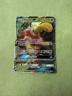 Shuckle GX 17/214 Ultra Rare Lost Thunder Pokemon Card NM - Image 1
