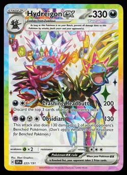 Hydreigon ex 223/191 Ultra Rare Surging Sparks Pokemon Card - Image 1