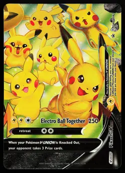 Pikachu V-Union SWSH142 Holo Sword & Shield Promo Pokemon Card - Image 1