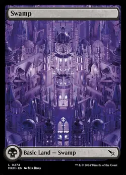 Swamp (Foil) - 274 - Murders at Karlov Manor- Near Mint - MTG - Image 1
