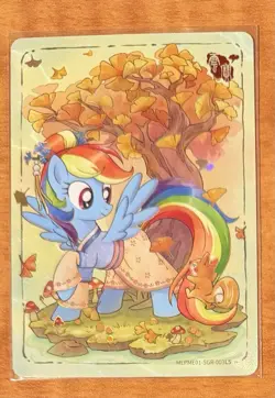 My Little Pony Trading Card Rainbow Dash Kayou MLPME01-SGR-003L5 Foil 2025 - Image 1