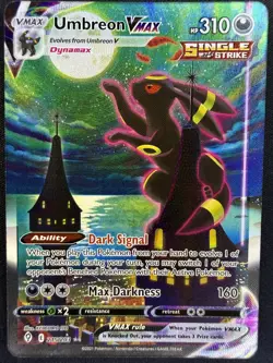 Pokemon TCG Evolving Skies Umbreon VMAX Alternate Art Secret Rare Card 215/203 - Image 1