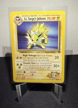 Pokemon Card - Lt. Surge's Jolteon Gym Challenge 28/132 Rare - Image 1