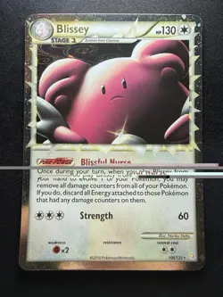 Pokemon TCG Blissey (Prime) 106/123 Heartgold & Soulsilver Holo - Image 1