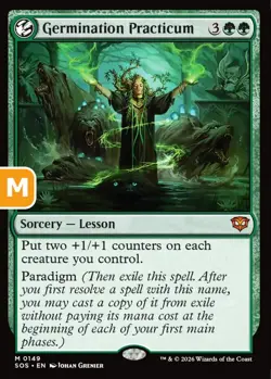 MTG Germination Practicum Strixhaven Mythic Sorcery Lesson NM - Image 1