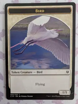 MTG Spirit Bird ** Commander 2016 Double Sided Token ** English - Image 1