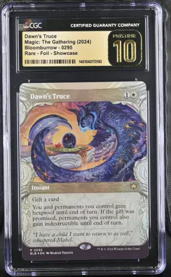 DAWN'S TRUCE Bloomburrow Showcase Foil Rare CGC Pristine 10 MTG [Nostalgium] - Image 1