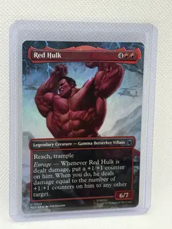 Red Hulk FOIL (Borderless) Marvel Super Heroes 0329 - Image 1