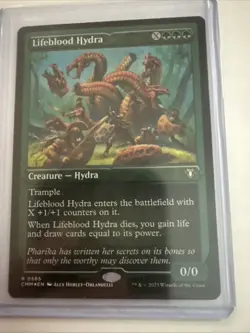 Lifeblood Hydra (Foil Etched) Commander Masters Foil #0565 MTG - Image 1