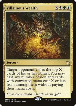 Villainous Wealth 1x MtG Khans of Tarkir SP/NM - Image 1