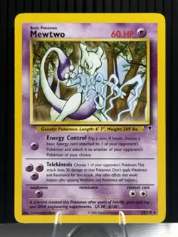 Mewtwo 29/110 Legendary Collection Rare Basic HP60 Holo EN 2002 - Image 1