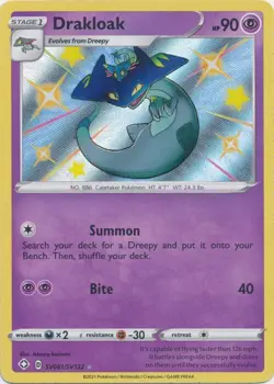 Drakloak SV061/SV122 Shiny Holo Rare Shining Fates Pokemon TCG - Image 1