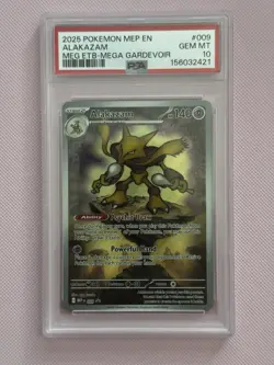 Pokemon 2025 Alakazam 009 Holo Mega Evolution ETB-Mega Gardevoir PSA 10 - Image 1