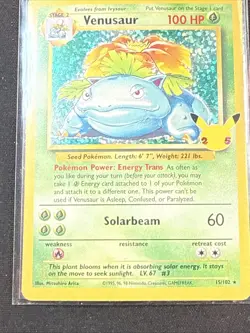 Venusaur 15/102 2021 Pokemon Celebrations: Classic Collection Holo NM+ - Image 2