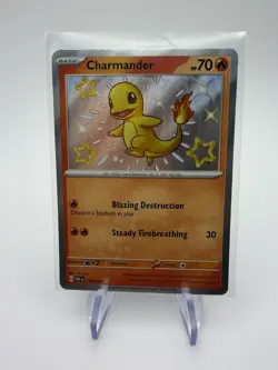 Pokemon TCG: Paldean Fates: 109/091: Charmander Baby Shiny Holo Rare - Image 1