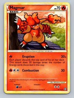 Pokemon Magmar Triumphant 42/102 Light Play LP+ or Better - Image 1