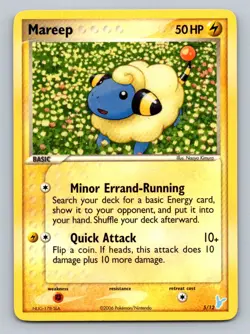 Pokemon Mareep EX Trainer Kit 2: Plusle & Minun 5/12 Light Play LP+ or Better - Image 1