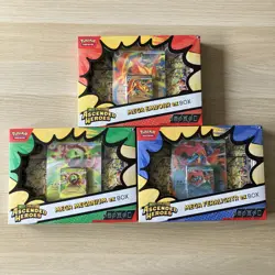 Pokemon Ascended Heroes Ex Box Set of 3 (Emboar Meganium Feraligatr) Sealed New - Image 1