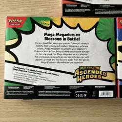 Pokemon Ascended Heroes Ex Box Set of 3 (Emboar Meganium Feraligatr) Sealed New - Image 5